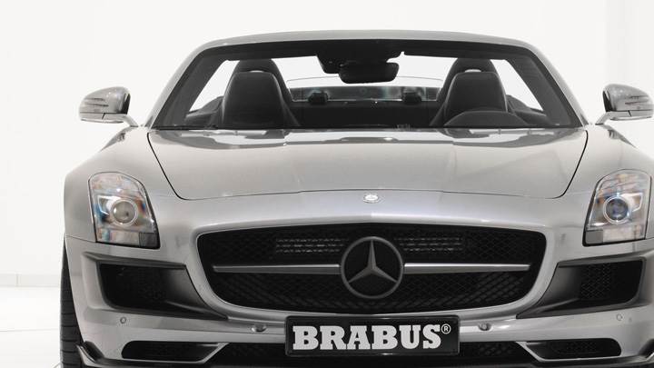 Front Pose Of Brabus Mercedes-Benz SLS AMG Roadster